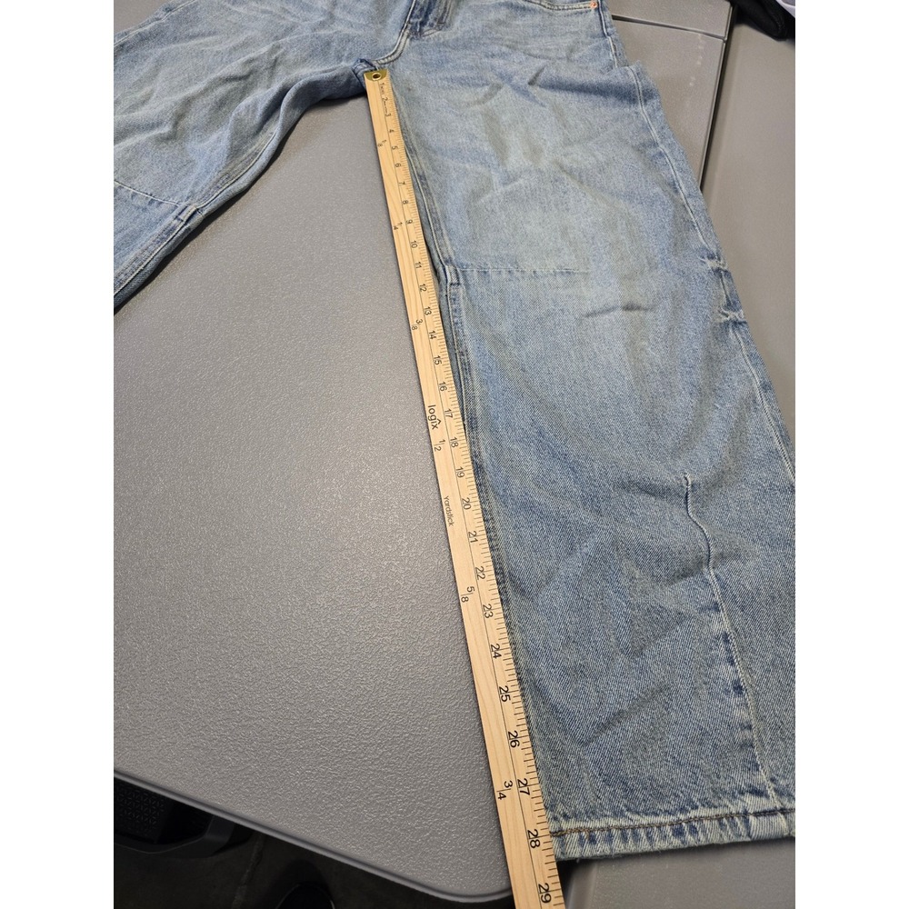 Lucky Brand Barrel Jeans Womens 2/26R Light Wash Wide Leg Relaxed Fit - Picture 5 of 10
